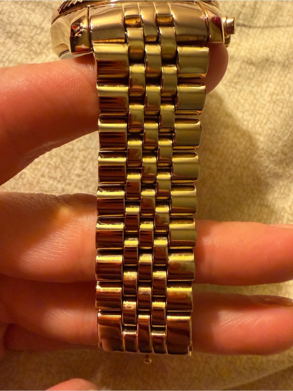 Michael Kors Rose Gold Lexington chronograph Pave Dial  Watch